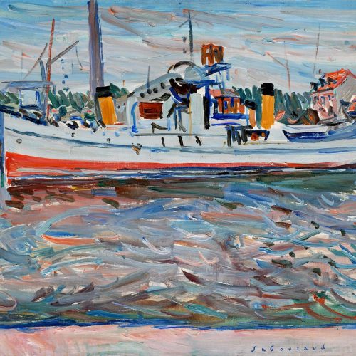 SABOURAUD N°418bis Le bateau gris Expo Romanet 1958 30F